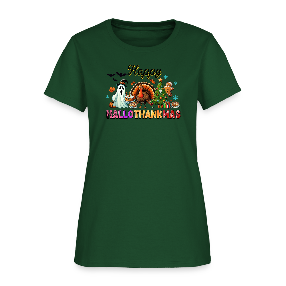 HalloThankMass-Women's T-Shirt - forest green