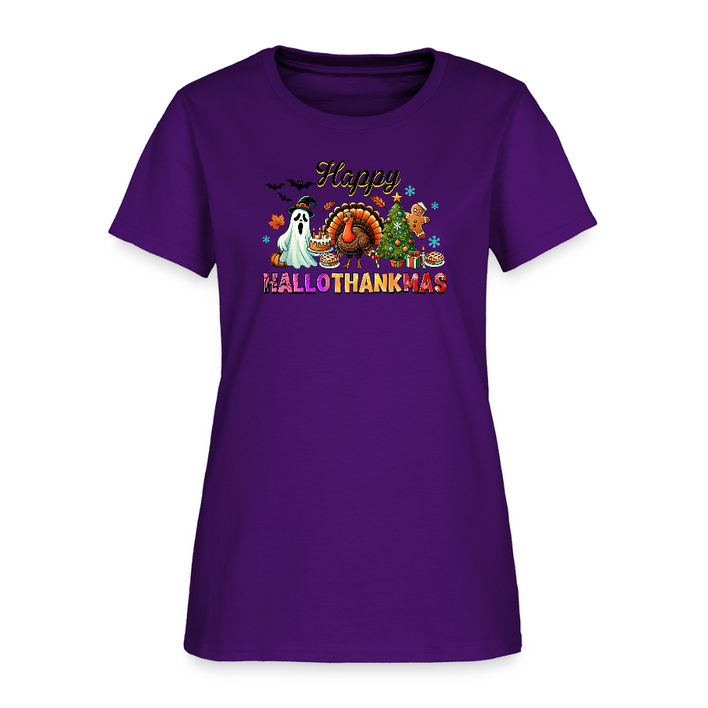 HalloThankMass-Women's T-Shirt - purple