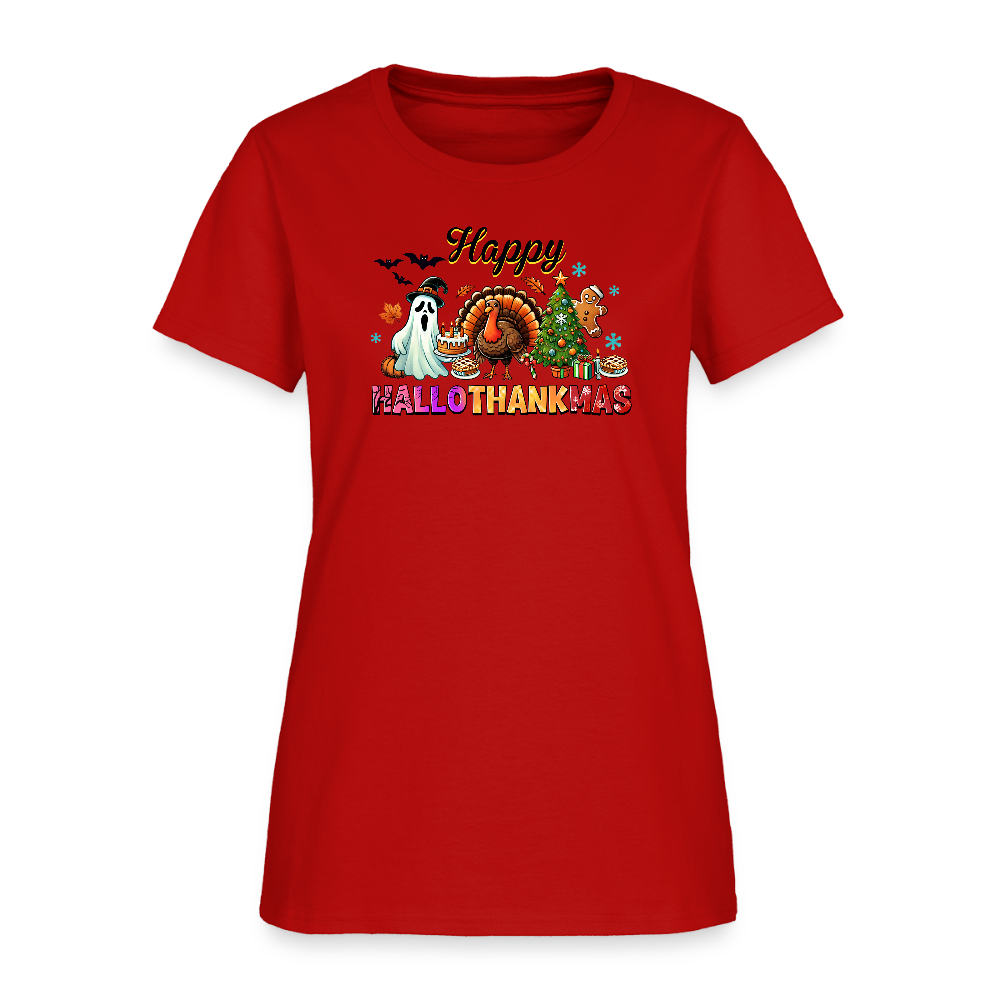HalloThankMass-Women's T-Shirt - red