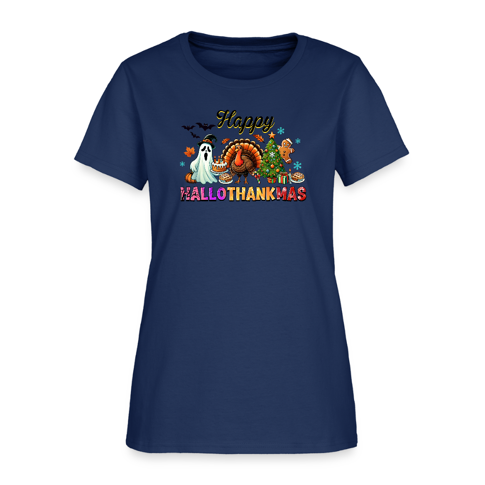 HalloThankMass-Women's T-Shirt -  blue dusk